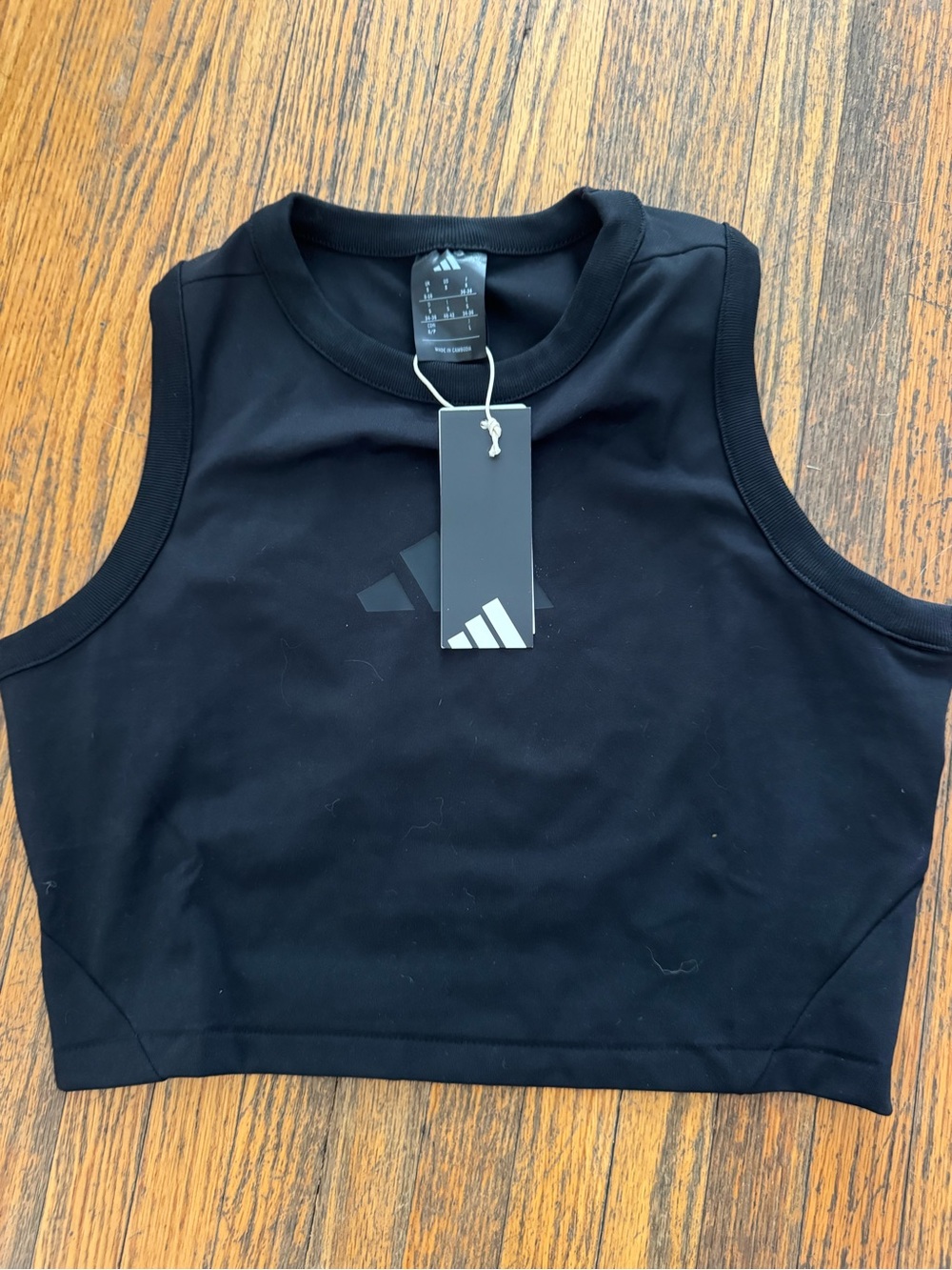 Adidas Women’s Black Crop Z.N.E. Tank Top NWT